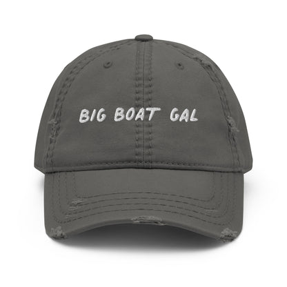 "Big Boat Gal" Distressed Dad Hat