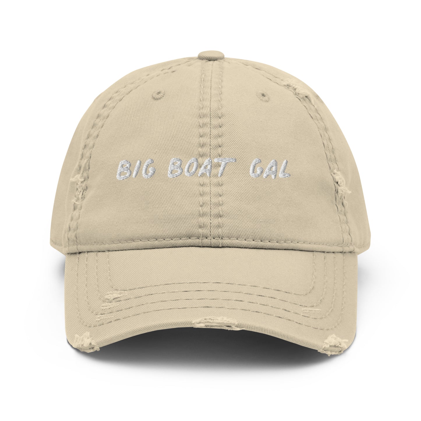 "Big Boat Gal" Distressed Dad Hat