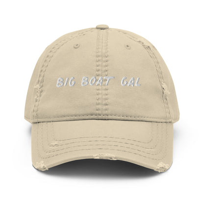 "Big Boat Gal" Distressed Dad Hat