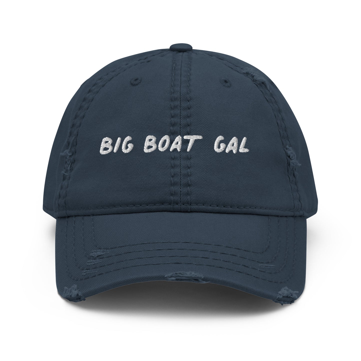 "Big Boat Gal" Distressed Dad Hat