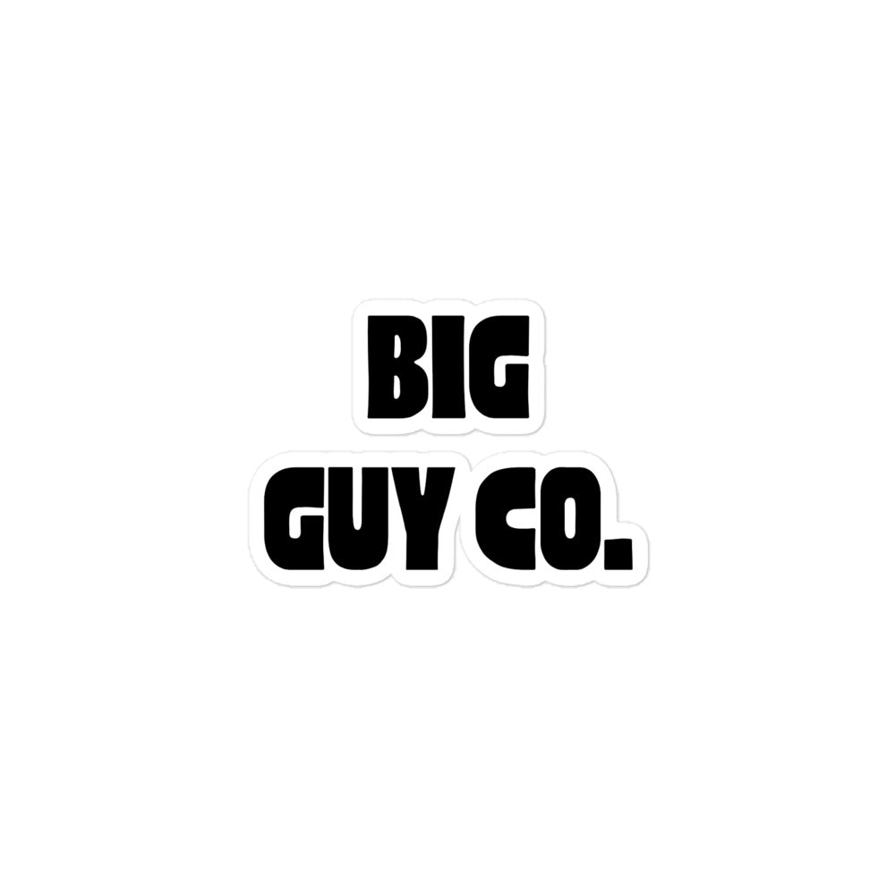 Big Guy Co. Sticker (Black)