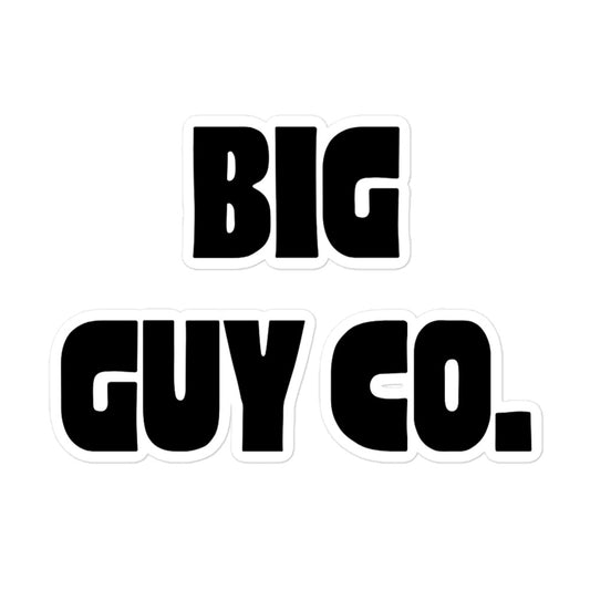 Big Guy Co. Sticker (Black)