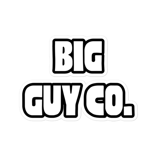 Big Guy Co. Sticker (White)