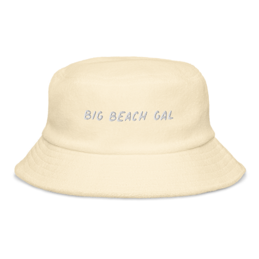 "Big Beach Gal" Terry Cotton Bucket Hat